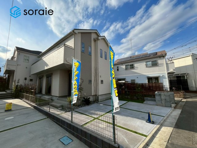 所沢市東所沢3丁目　新築戸建　ハートフルタウンの前面道路含む現地写真|2月2日 撮影