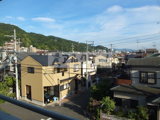 バンシャイン法善寺のバルコニー