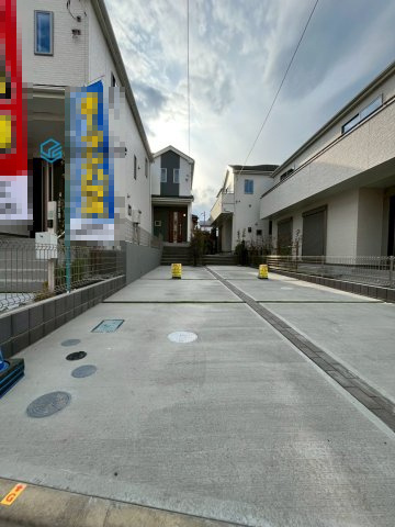 所沢市東所沢3丁目　新築戸建　ハートフルタウンの駐車場|令和8年2月2日撮影。