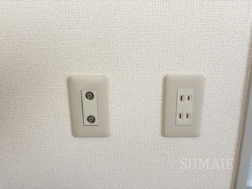 芝ハイツの設備|コンセント類です。