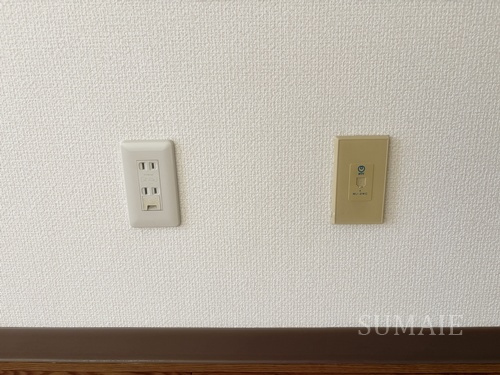 芝ハイツの設備|コンセント類です。