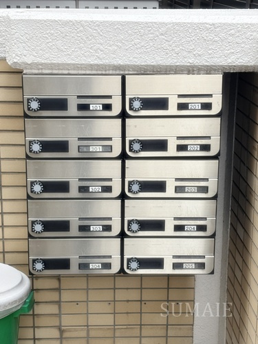 芝ハイツのその他共用部分|集合郵便受けです。