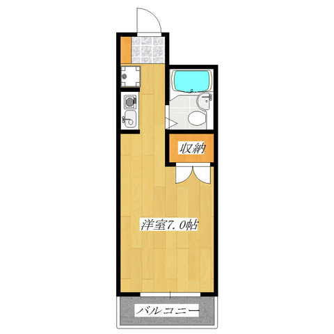 芝ハイツの間取り|間取りです。