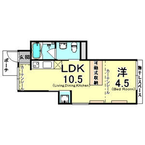 神戸市東灘区青木２丁目のアパートの間取り