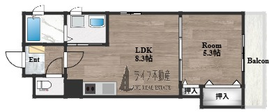 荒本フラワーレジデンスの間取り