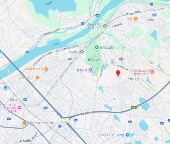 加古川市神野町石守　中古戸建の地図