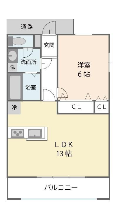 シュロス松前台の間取り