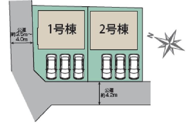 【区画図】 | 川越市豊田町二丁目　新築戸建　2号棟