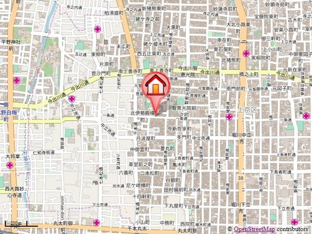 アークリード京都千本の地図