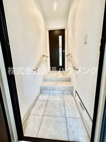 都島北通１丁目テラスハウスの玄関