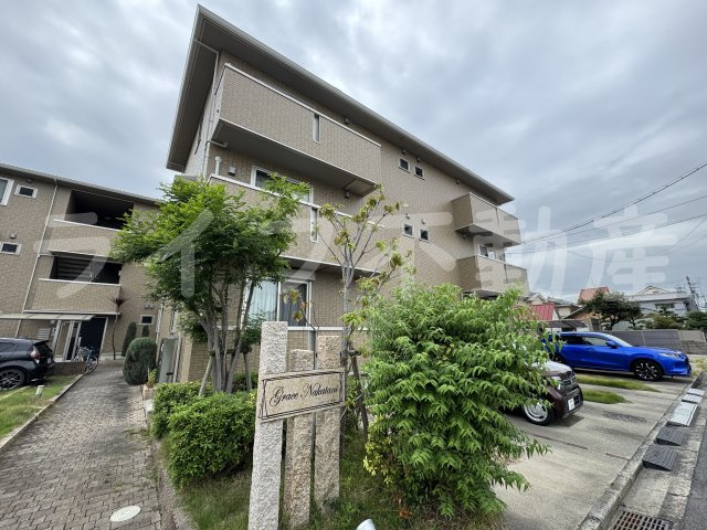 グレース中谷B棟の外観|外観は落ち着いています