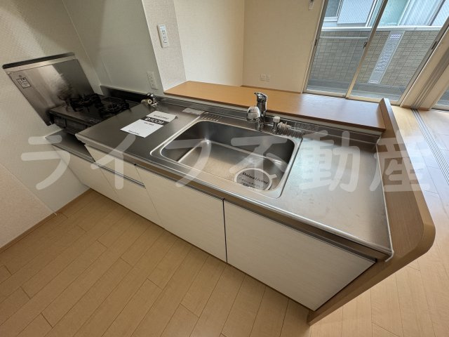 グレース中谷B棟のキッチン|きれいなキッチンです