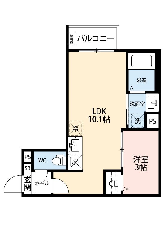 GRANDBLUE dotokushimmachiⅡの間取り