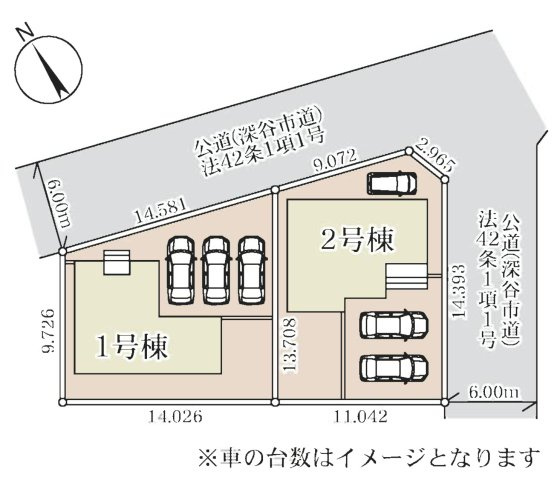 【新築戸建】深谷市上柴町西第5の区画図