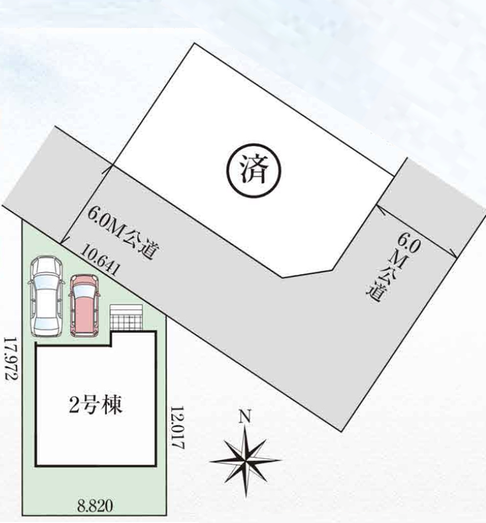 【新築戸建】熊谷市上之3期の区画図