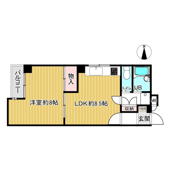 【間取り】 | サンシティ瓦町