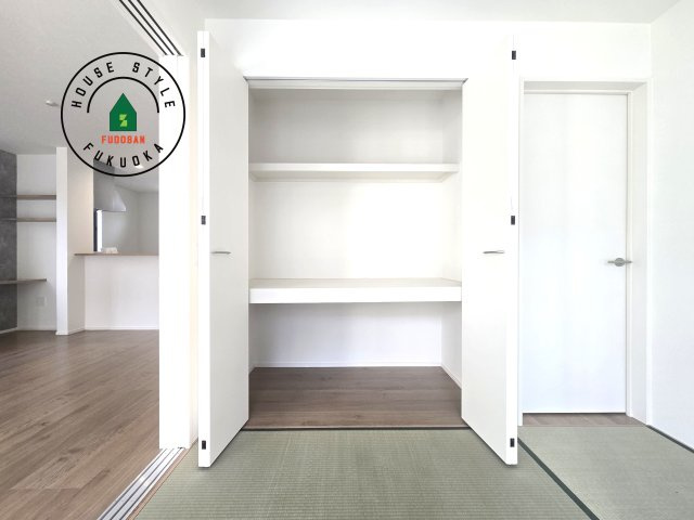 福津市福間南3丁目第4-1棟（1号棟）の内観：施工例|大きなスペースがあり、収納には困りません。