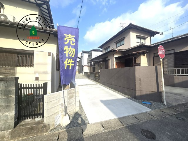 福津市福間南3丁目第4-1棟（1号棟）の前面道路含む現地写真|見学の時間などお気軽にお問い合わせ下さい。