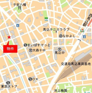 【地図】 | コスモリード西馬込 | コスモリード西馬込
