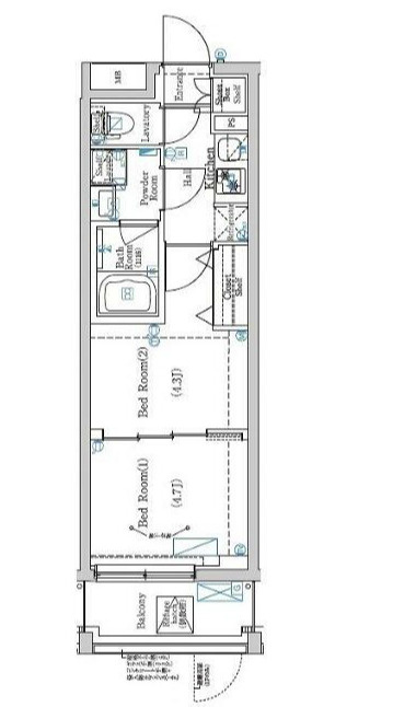 ラフィスタ方南町の間取り