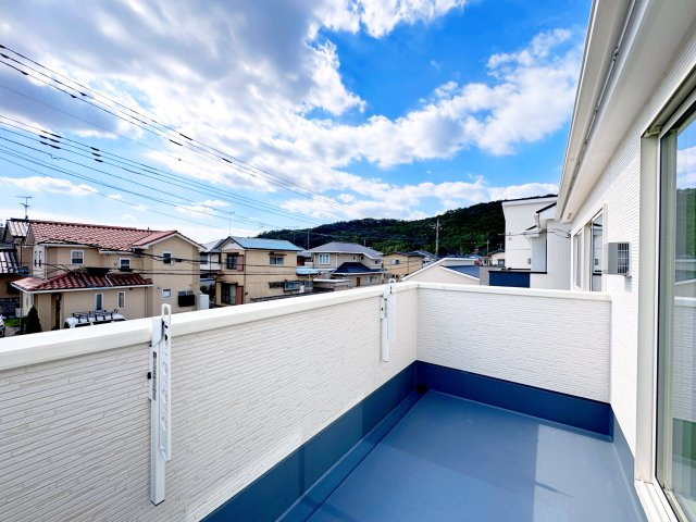 LIGNAGE足利市弥生町第1期　新築住宅5号棟のバルコニー