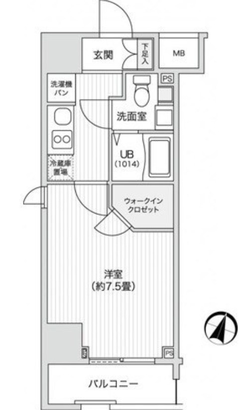 レジディア笹塚llの間取り