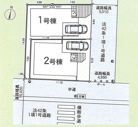 綾瀬市早川新築戸建て　第5-2号棟の区画図|区画図「綾瀬市早川新築戸建て」