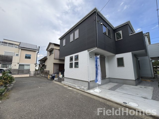 平塚市袖ケ浜新築戸建て　3期1号棟の前面道路含む現地写真|前面道路含む現地写真です。