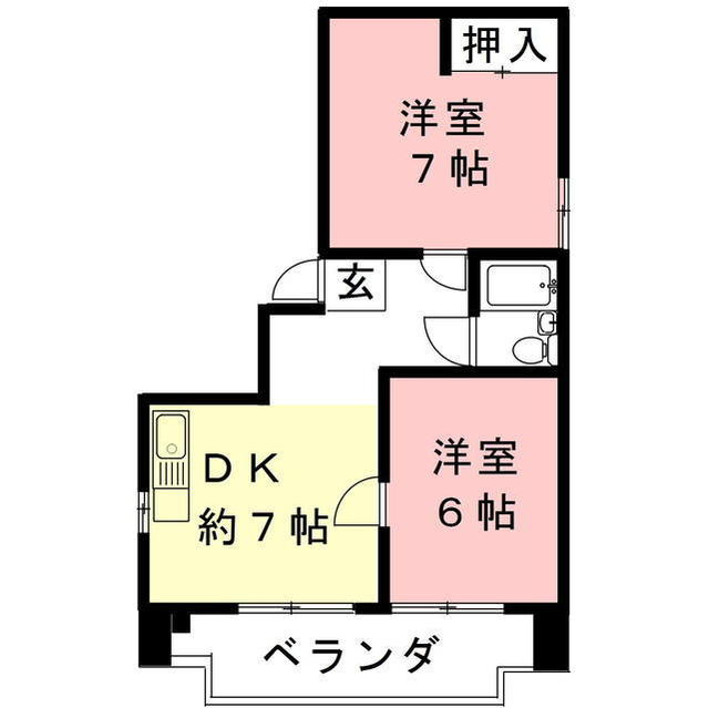 マンション川菱の間取り