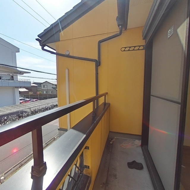 南陽荘のバルコニー