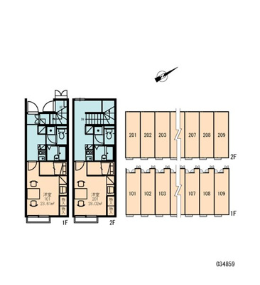 【区画図】 | レオパレス芦花公園Ⅰ