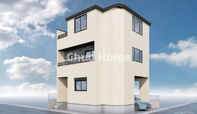 【完成予想図】 | 葛飾区金町4丁目新築分譲住宅 | 外観パース