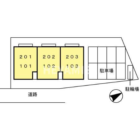 メゾン・ラ・パトリアEの区画図