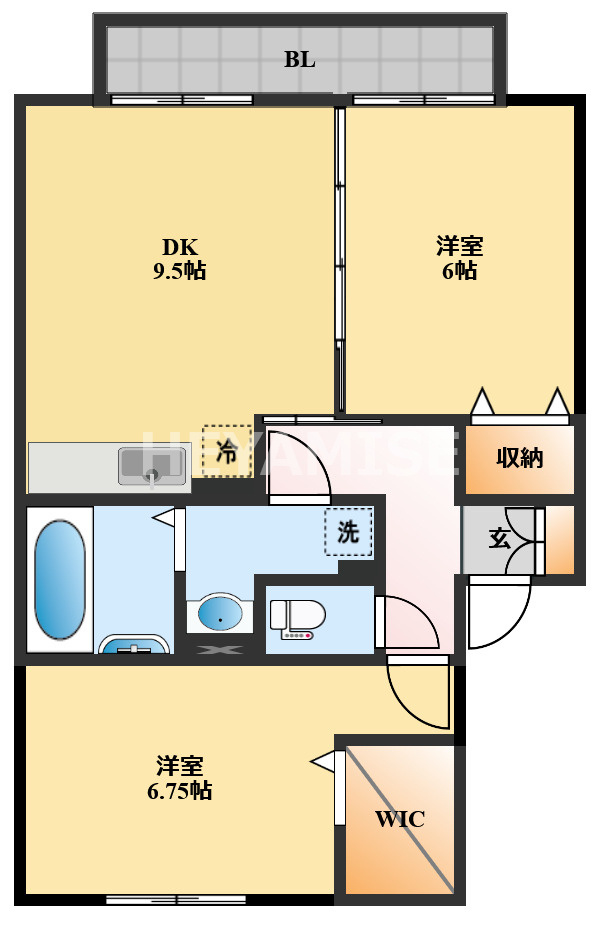 メゾン・ラ・パトリアEの間取り