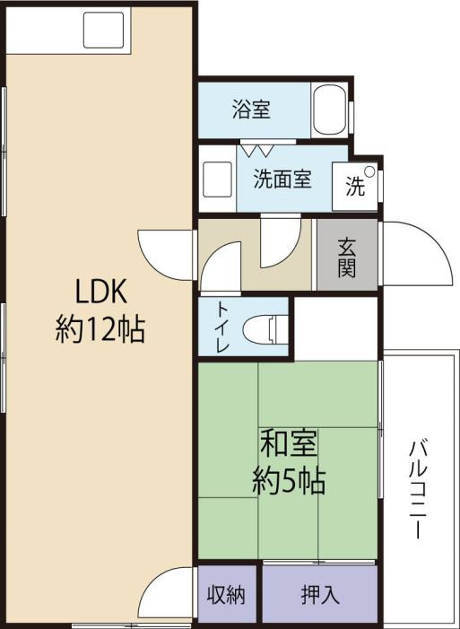 南五葉ハイツの間取り