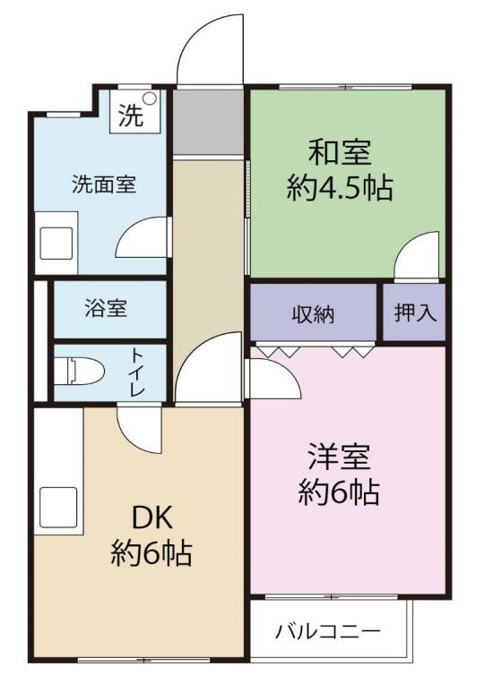 南五葉ハイツの間取り