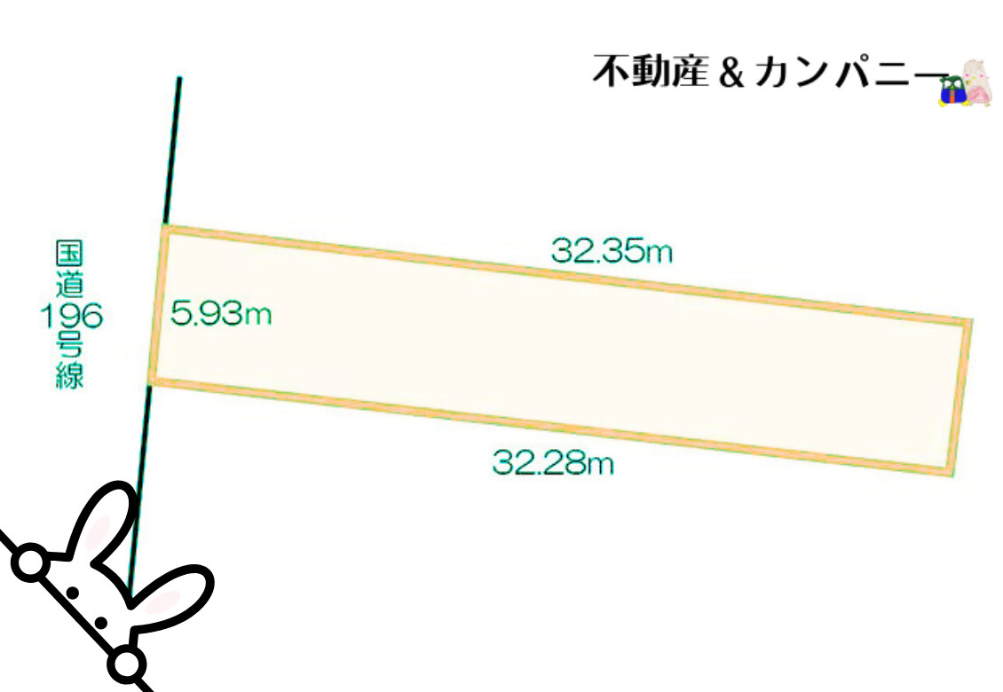 松山市本町５丁目の売地の土地図