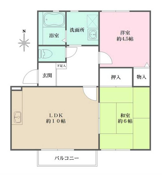 神戸市須磨区行幸町２丁目のハイツ