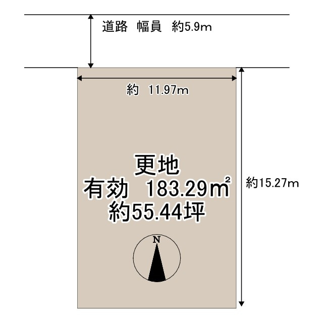 岩倉長谷町　建築条件無　土地の土地図