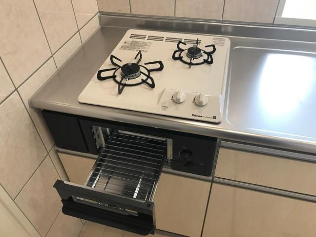 （仮称）市原市市原新築アパートの設備|2口ガスコンロ（イメージ）