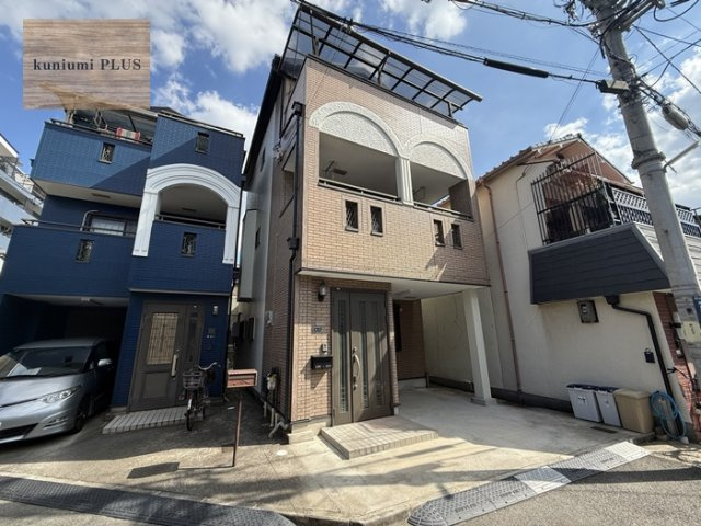 東大阪市高井田西1丁目の前面道路含む現地写真