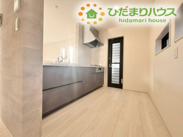 深谷市田所町第2　新築一戸建て　リーブルガーデン　02のキッチン|人気の対面式キッチン！
キッチンからリビングを見渡せるので安心ですね♪