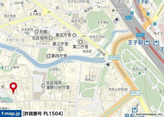 Ｔ’ｓ　ｇａｒｄｅｎ滝野川の地図