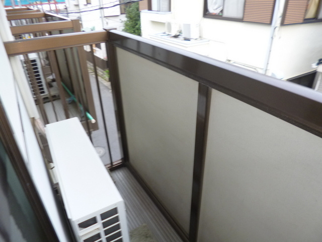 ハイランドＭＡのバルコニー|東向きバルコニー。