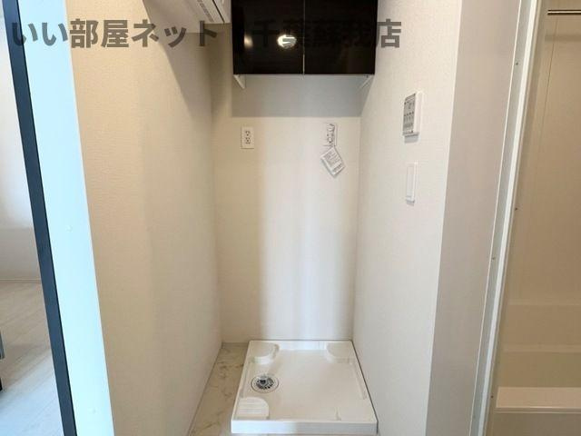 （仮称）市原市市原新築アパートの洗面所|室内洗濯機置場