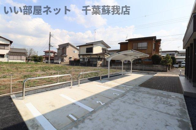 （仮称）市原市市原新築アパートのその他共用部分|バイク置場・駐輪場