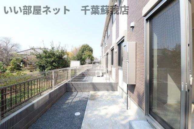 （仮称）市原市市原新築アパートの庭|お庭の付いた物件です