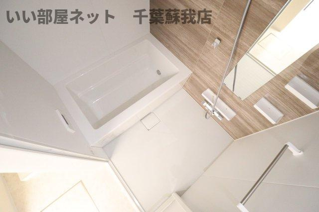 （仮称）市原市市原新築アパートの浴室|お風呂で日々の疲れを落としましょう
