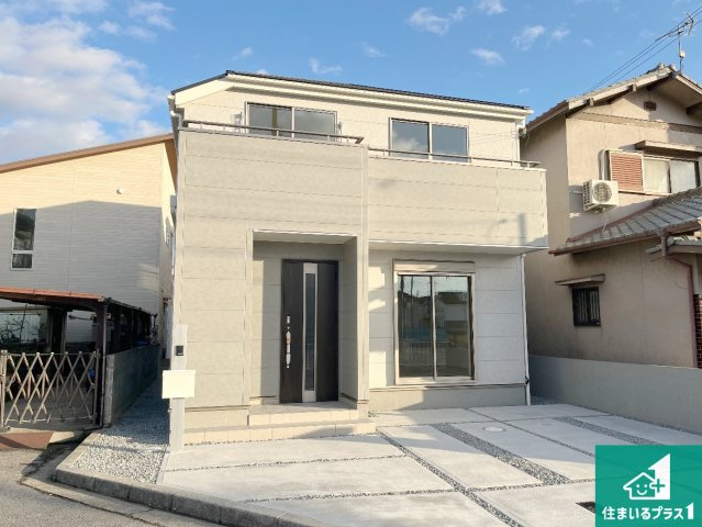 姫路市大津区西土井　新築一戸建ての外観|お客様に長く安心して住んでいだだける事にこだわった家づくり！住んでからのアフターサービスにもしっかりと取り組んでいます！