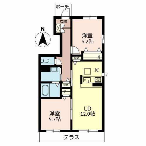 シャンティ夢前の間取り